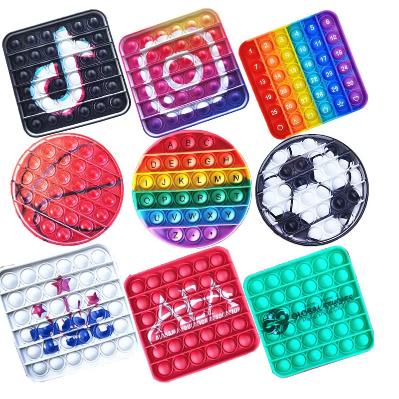 Custom-geometric-pop-it-keychain