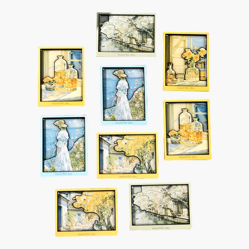 Assorted Classic Oil Painting Fridge Magnets Set