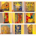 Barcelona Gaudi Architecture Stained Glass Metal Bookmark Series