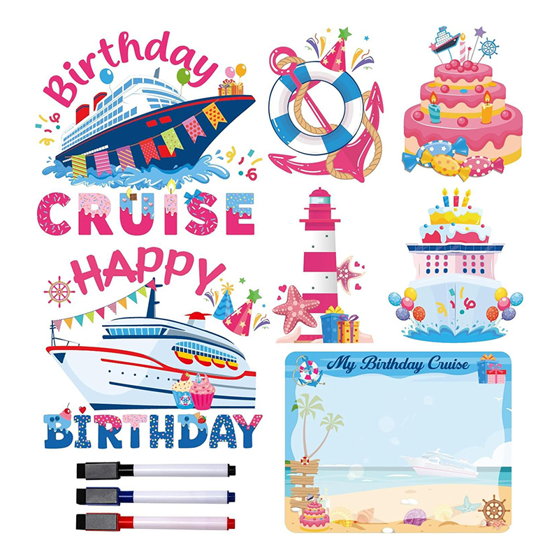 Birthday Cruise Nautical Fridge Magnets Design Display