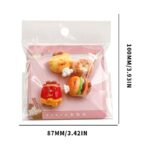 Cartoon Chef Food Resin Fridge Magnets Pack with Size