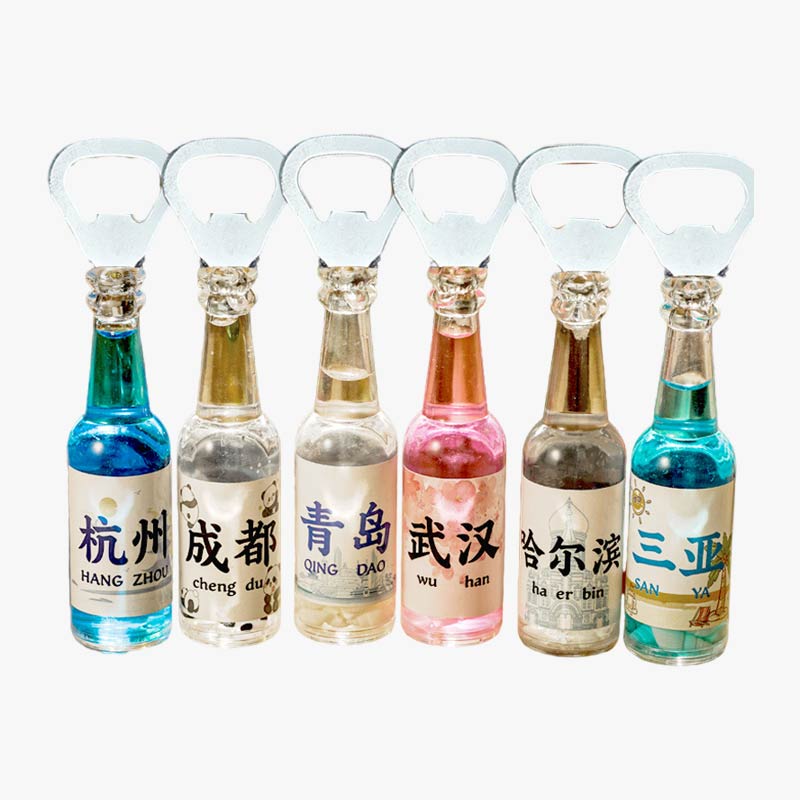 Chinese City Souvenir Bottle Shape Refrigerator Magnet Opener