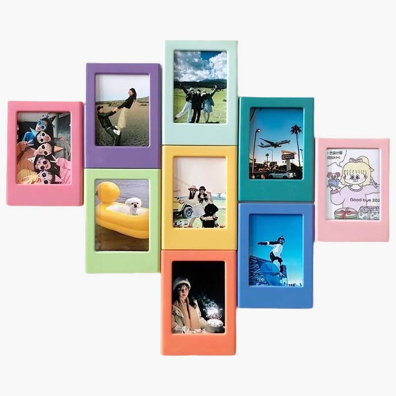 Colorful Mini Magnetic Polaroid Picture Frames Set