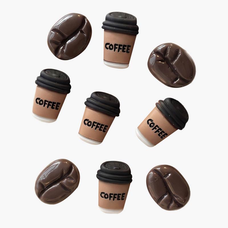 Cute Coffee Themed Mini Resin Fridge Magnets Set-1