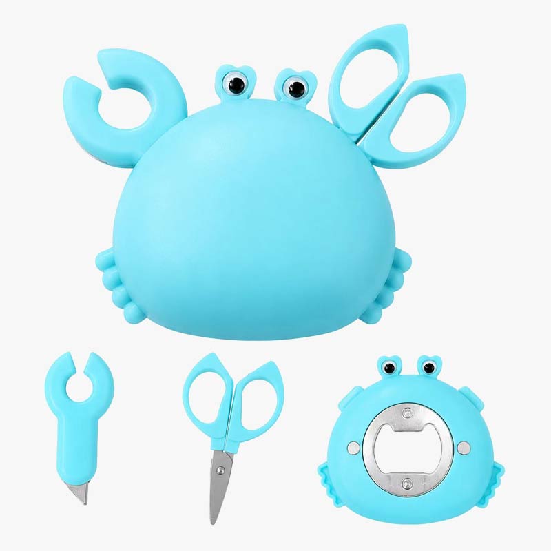 Cute Crab Multi Tool Set Scissors Cutter Bottle Opener