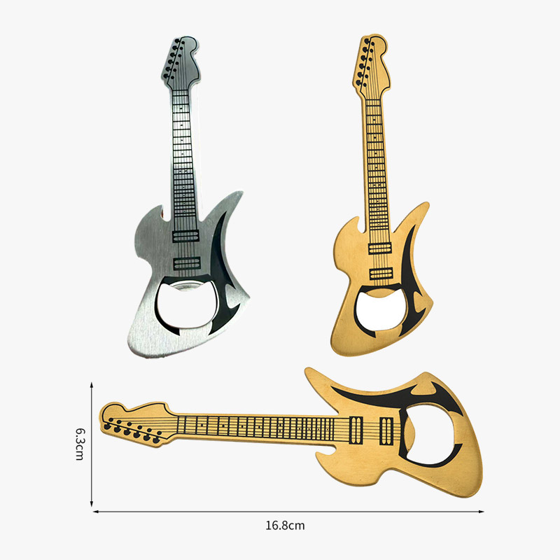 Electric Guitar Shaped Metal Beer Bottle Opener Novelty Bar Tool