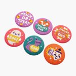 Halloween Embroidery Button Pins Set