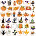 Halloween Fall Magnets Specification Sizing Diagram