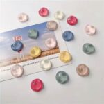 Iridescent Irregular Round Fridge Magnets