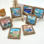 Kraft Boxed Weihai Coastal Art Magnets with Display Easel