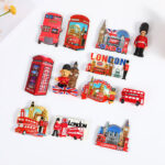 London City Landmark Wooden Fridge Magnets Set