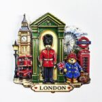 London Paddington Bear 3D Resin Fridge Magnet