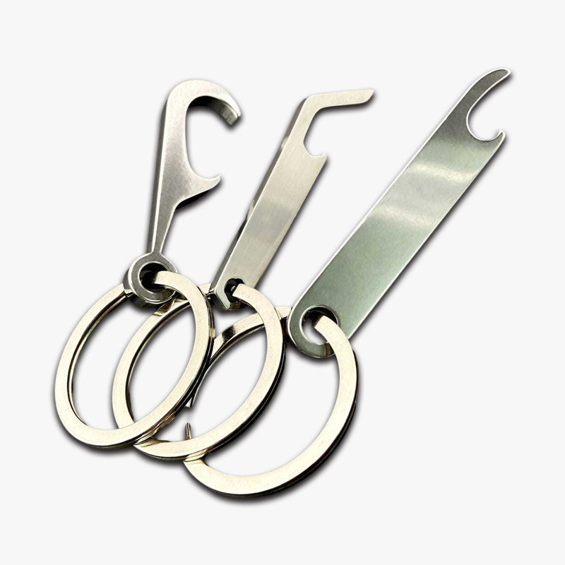 Mini Flat Metal Bottle Opener Keyring Portable Pocket Opener