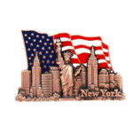 New York Flag Souvenir Magnet