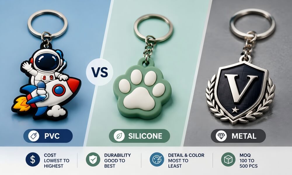 PVC vs Silicone vs Metal Keychains_ A Cost & Durability Comparison for Bulk Buyers