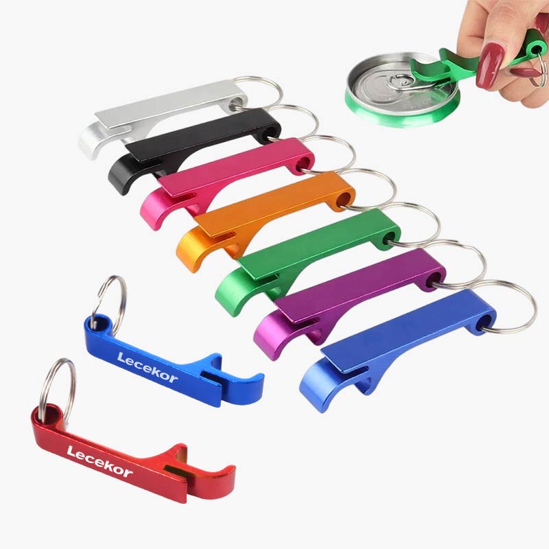 Portable Aluminum Bar Bottle Opener Keychain Custom Logo Available
