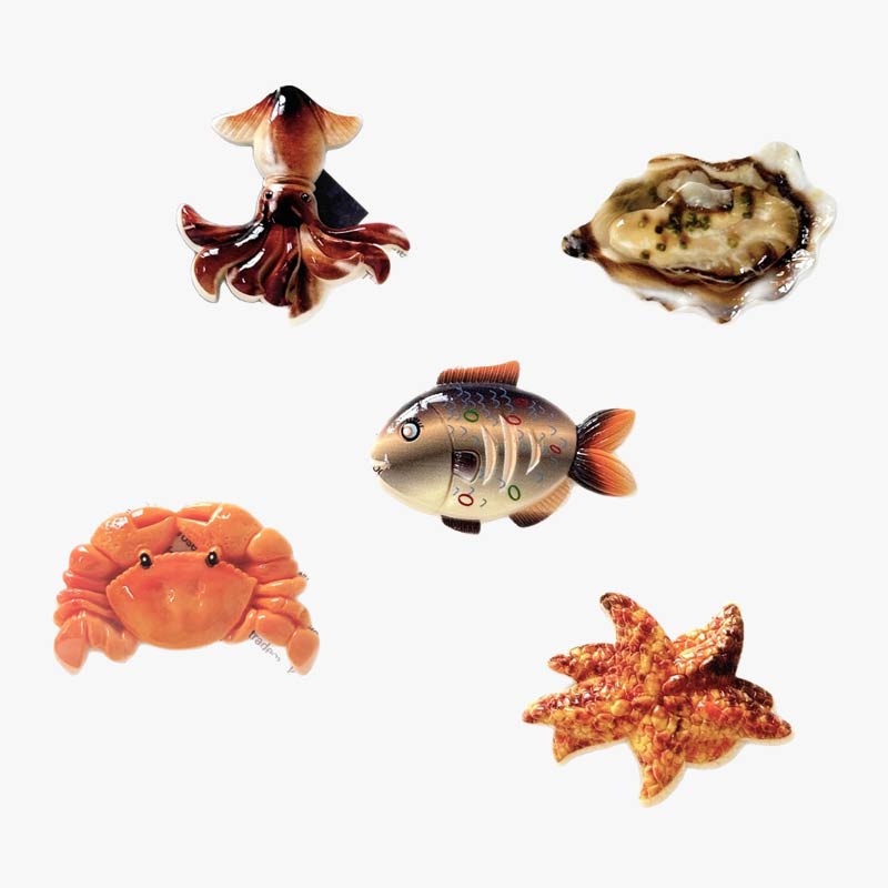 Simulation Marine Food Fridge Magnet Set
