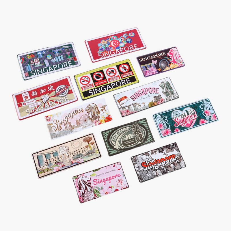 Singapore City Souvenir Fridge Magnets Collection
