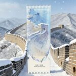 The Great Wall Ticket Shape Liquid Fridge Magnet