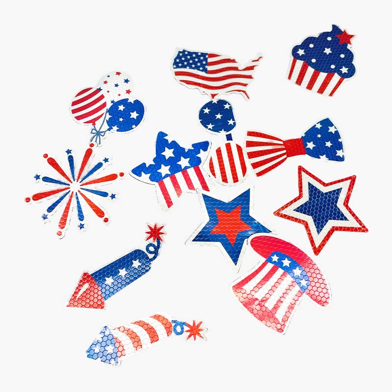 USA_Independence_Day_Mixed_Shape_Magnets
