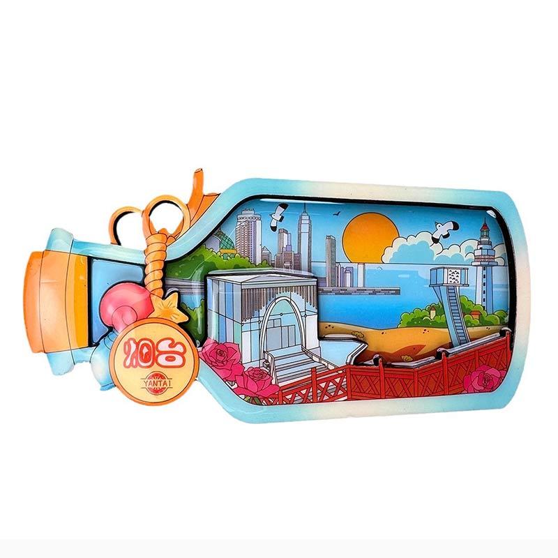 Yantai Drift Bottle Souvenir Fridge Magnet