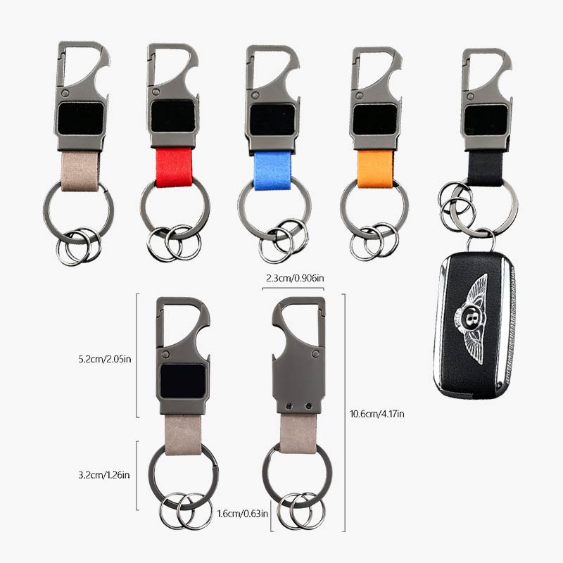 Zinc Alloy Colorful Webbing Carabiner Bottle Opener Keychain2