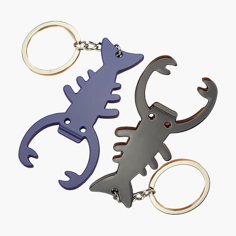 Zinc Alloy Scorpion Shaped Beer Bottle Opener Keychain