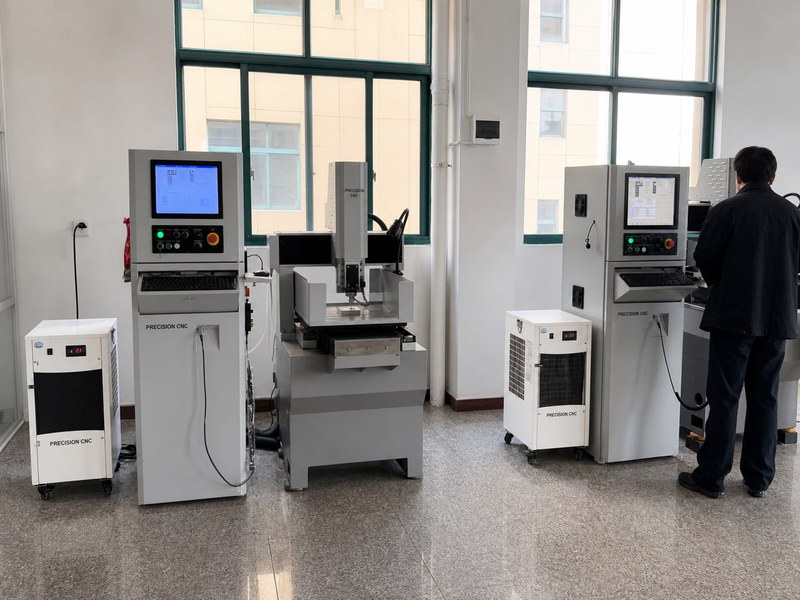 Precision CNC equipment used for custom keychain mold production