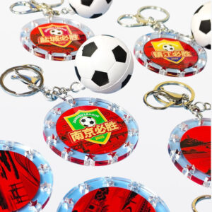 Epoxy Dome acrylic keychain example
