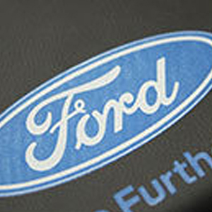 Screen printed leather logo sample