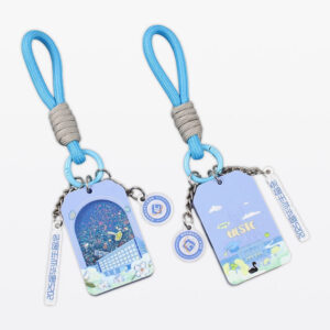 Double-Sided Printing acrylic keychain example