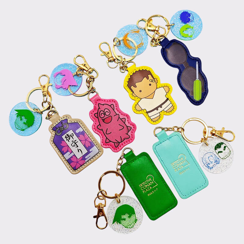 Anime Cartoon PU Keychains