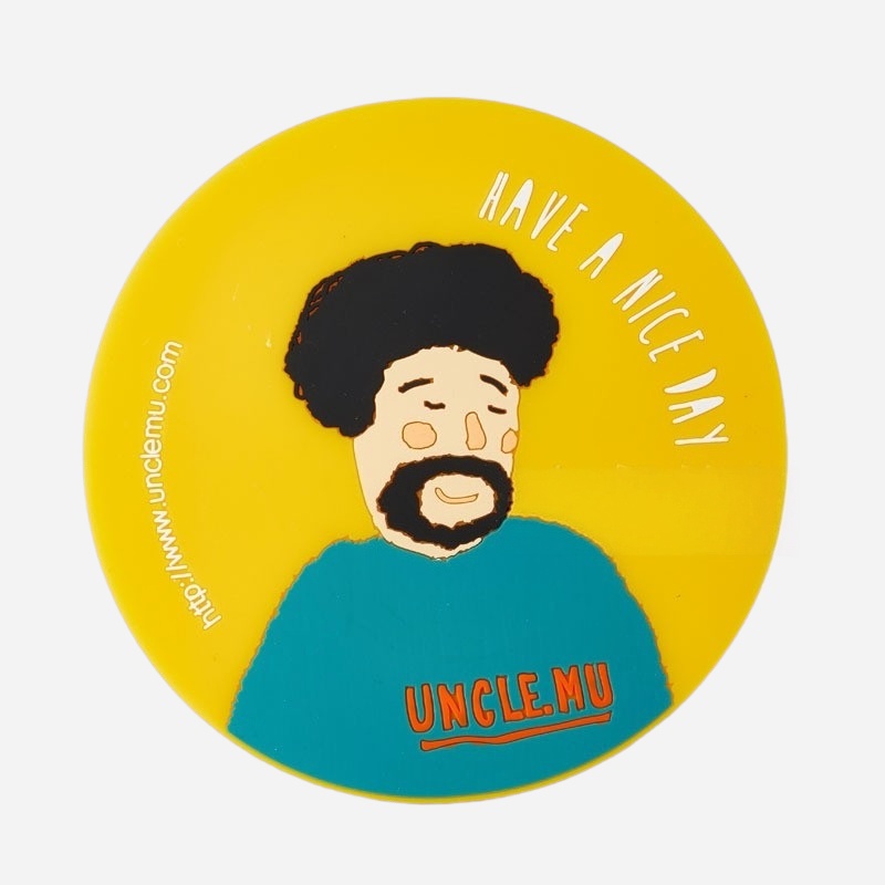 Custom PVC coaster with printed art character design