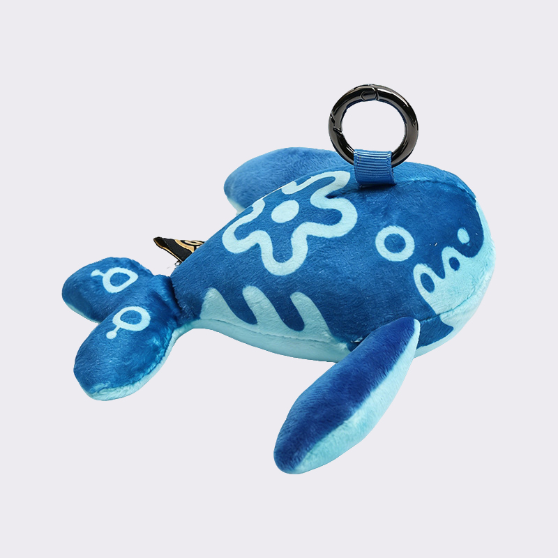 Blue Whale Anime Plush Keychain