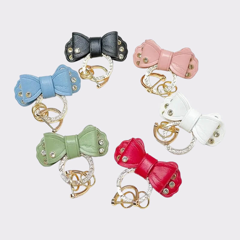 Bow Rhinestone Key Charms