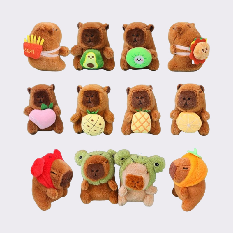 Capybara Fruit Series Plush Pendants