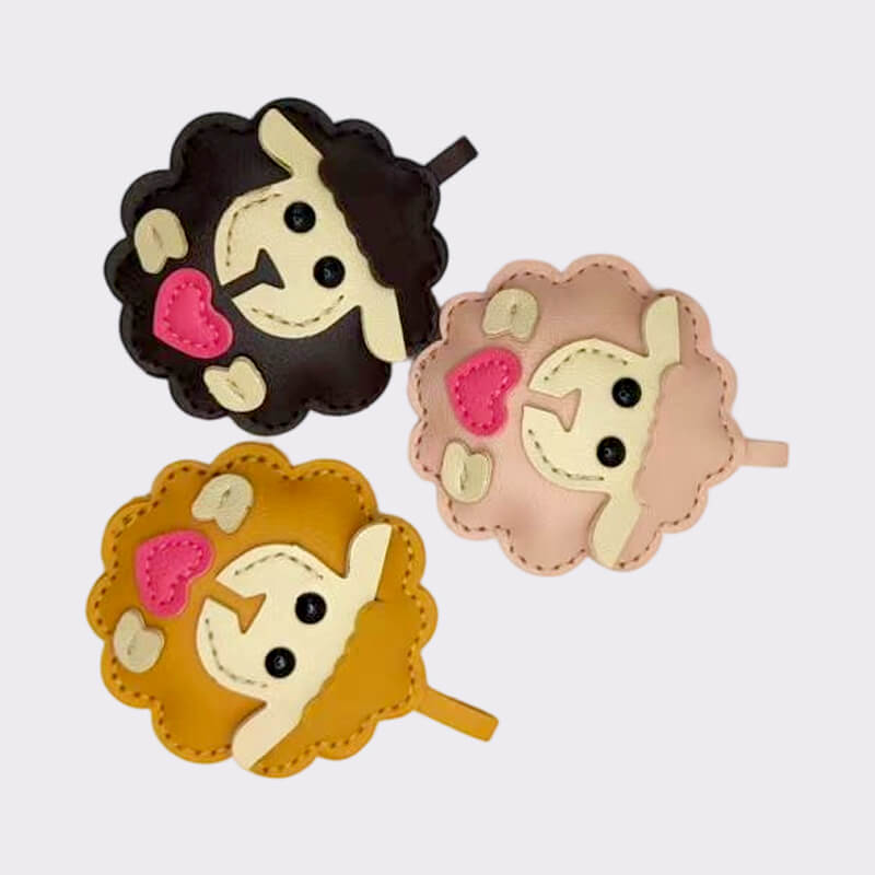 Cartoon Sheep Leather Charms