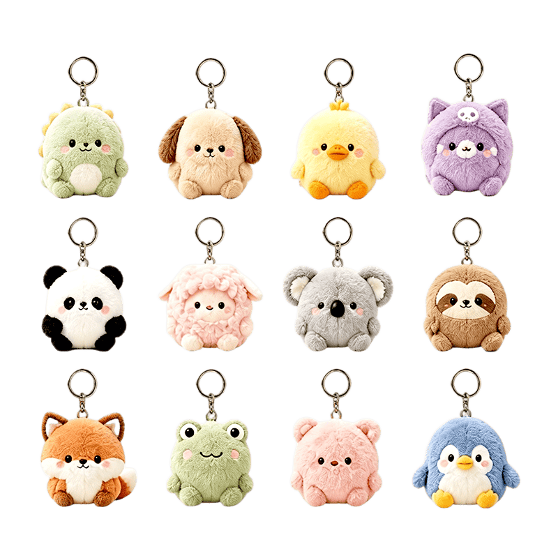 Custom Plush Keychains Made by Your Factory Partner