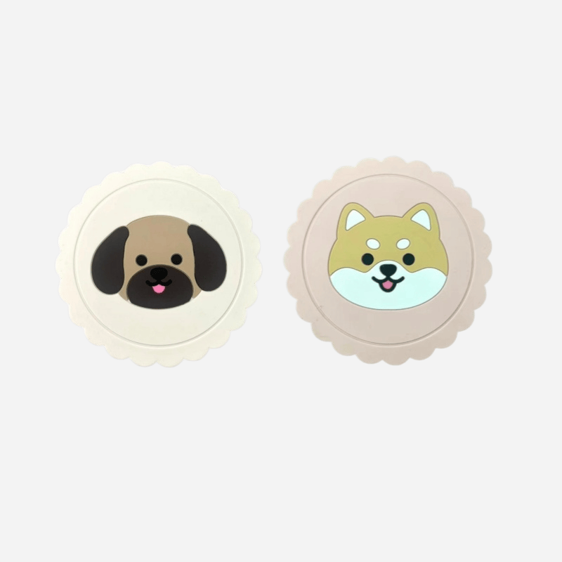 Cute animal cartoon custom PVC coasters