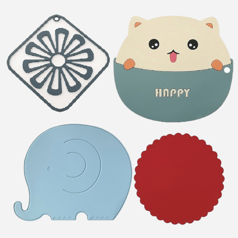 Cute animal-shaped custom PVC drink coasters