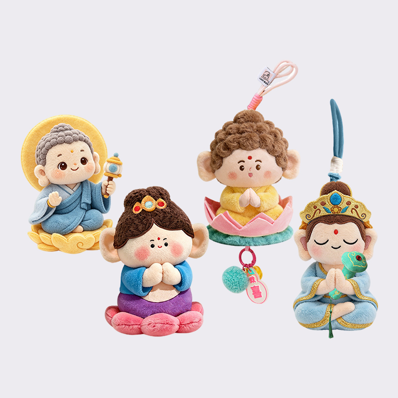 Cute Buddha‑Style Plush Ornaments