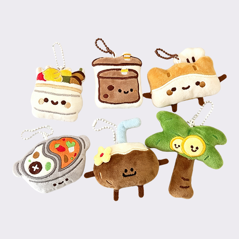 Cute Food & Snack Theme Plush Charms