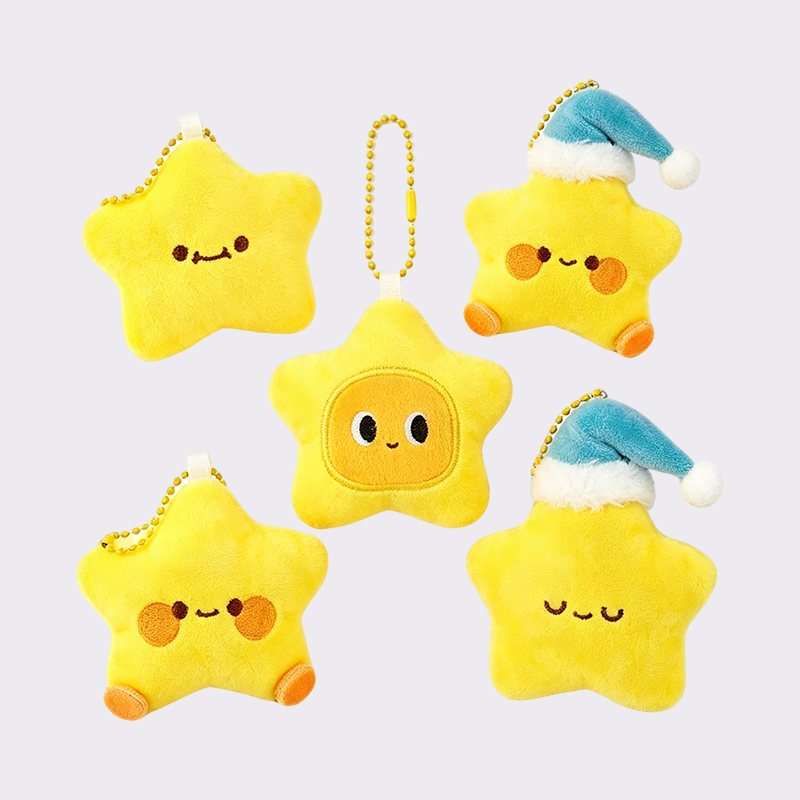 Cute Star Shape Plush Pendants