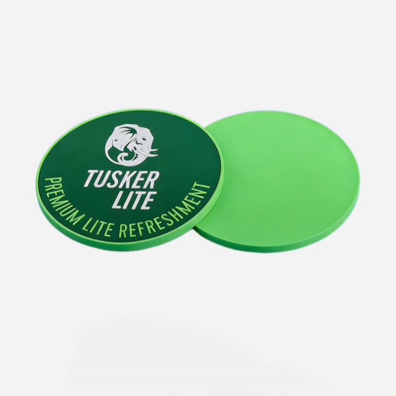 Double-sided custom PVC drink coaster