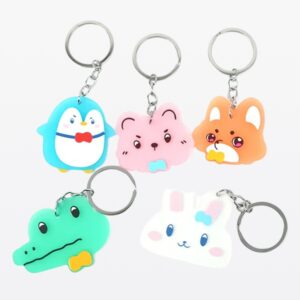 Frosted Finish acrylic keychain example