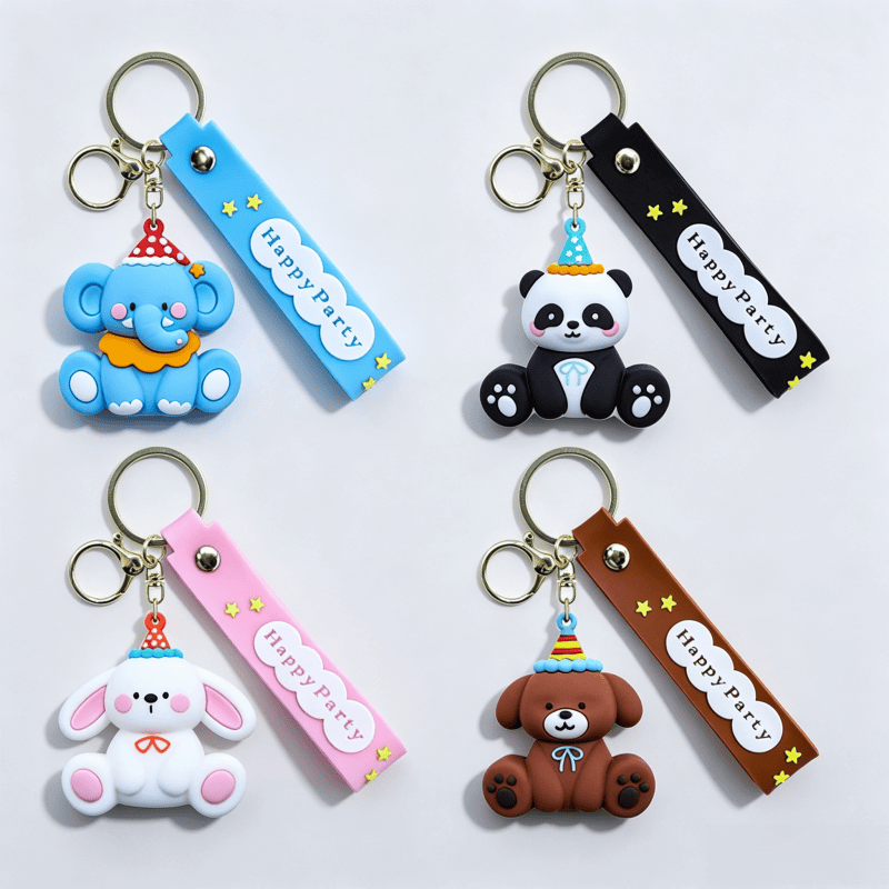 Party Animal 3D PVC Keychains