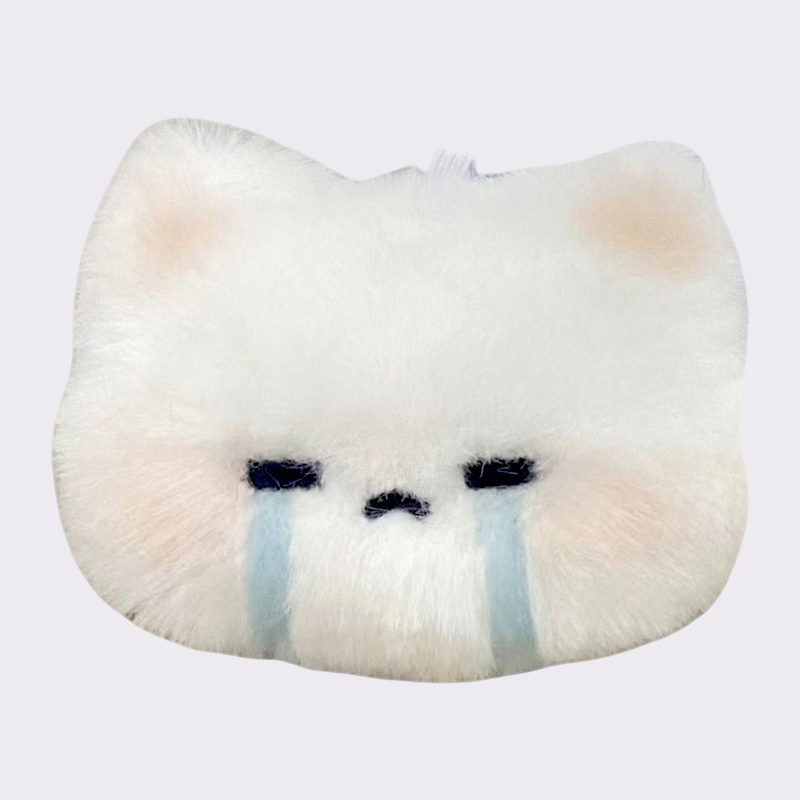Sad Crying Cat Plush Pendant
