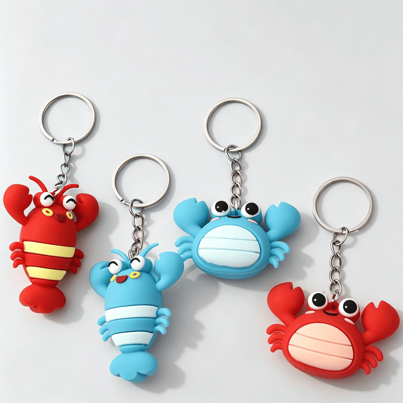 Sea Creature 3D PVC Keychains