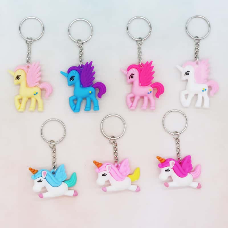 Unicorn 3D PVC Keychains