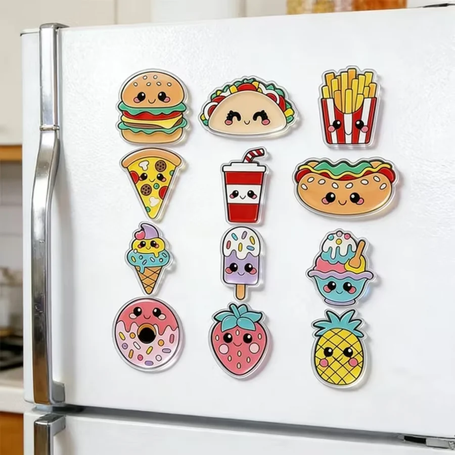 Custom refrigerator magnet options
